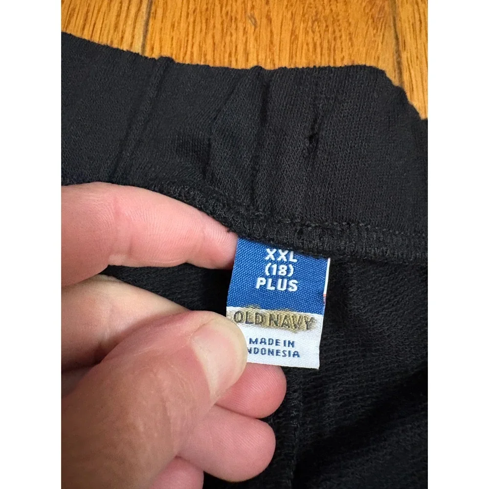 Old Navy Girls XXL 18 Plus Black White Contrast Trim Dolphin Shorts NWT